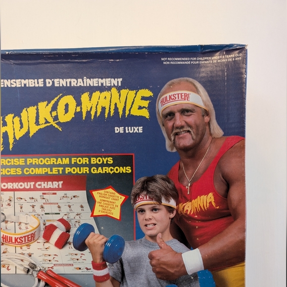 Vtg 1985 WWF Hulk Hogan's Hulkamania Deluxe Workout Set Brand New/Sealed. LJN - Picture 4 of 17